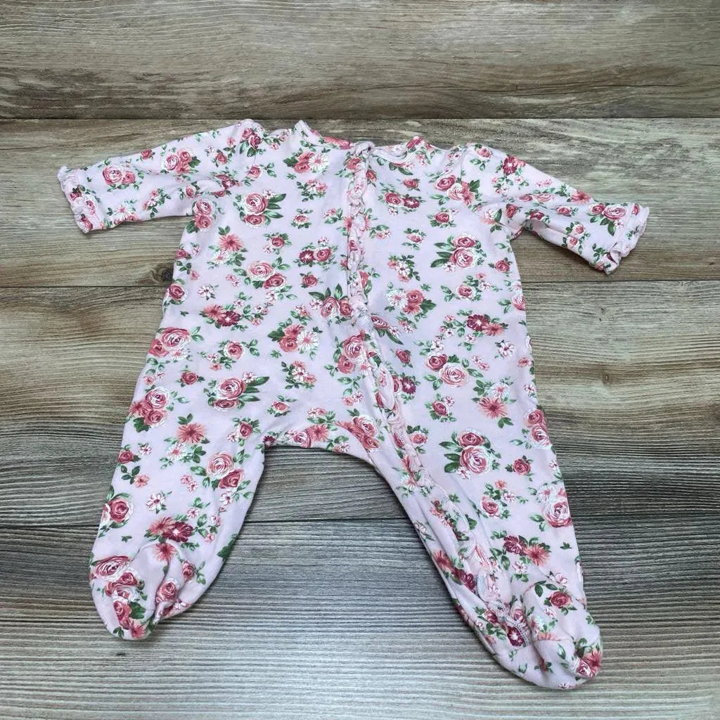 Little Me Floral Ruffle Sleeper sz 3m - Me 'n Mommy To Be