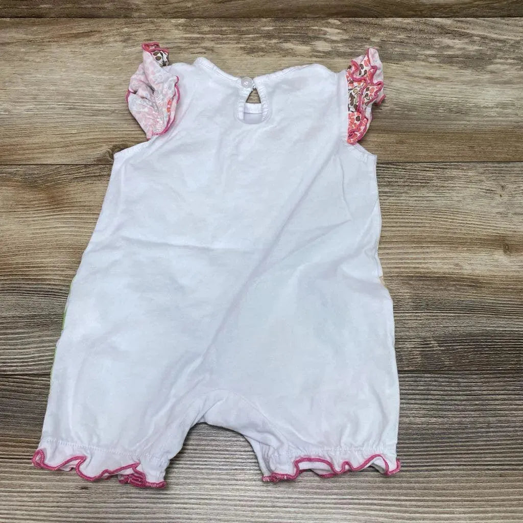 Giraffe & Zebra Shortie Romper sz 0-3m - Me 'n Mommy To Be