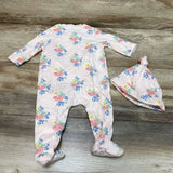 Janie & Jack 2pc Floral Footie & Hat sz 3-6m - Me 'n Mommy To Be