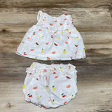 Janie & Jack 2pc Fruit Ruffle Top & Short Set sz 3-6m - Me 'n Mommy To Be