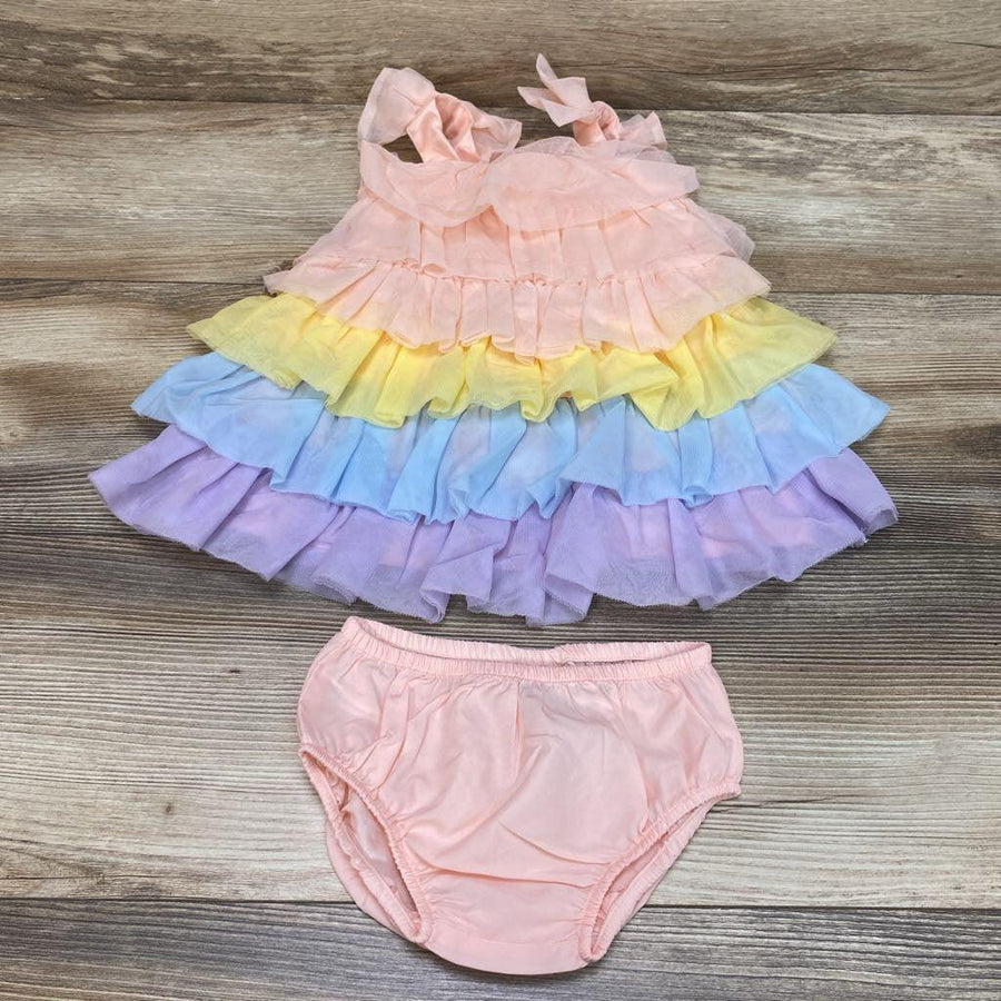 Juno Valentine by Janie & Jack Tiered Tulle Dress & Bloomers sz 3-6m - Me 'n Mommy To Be