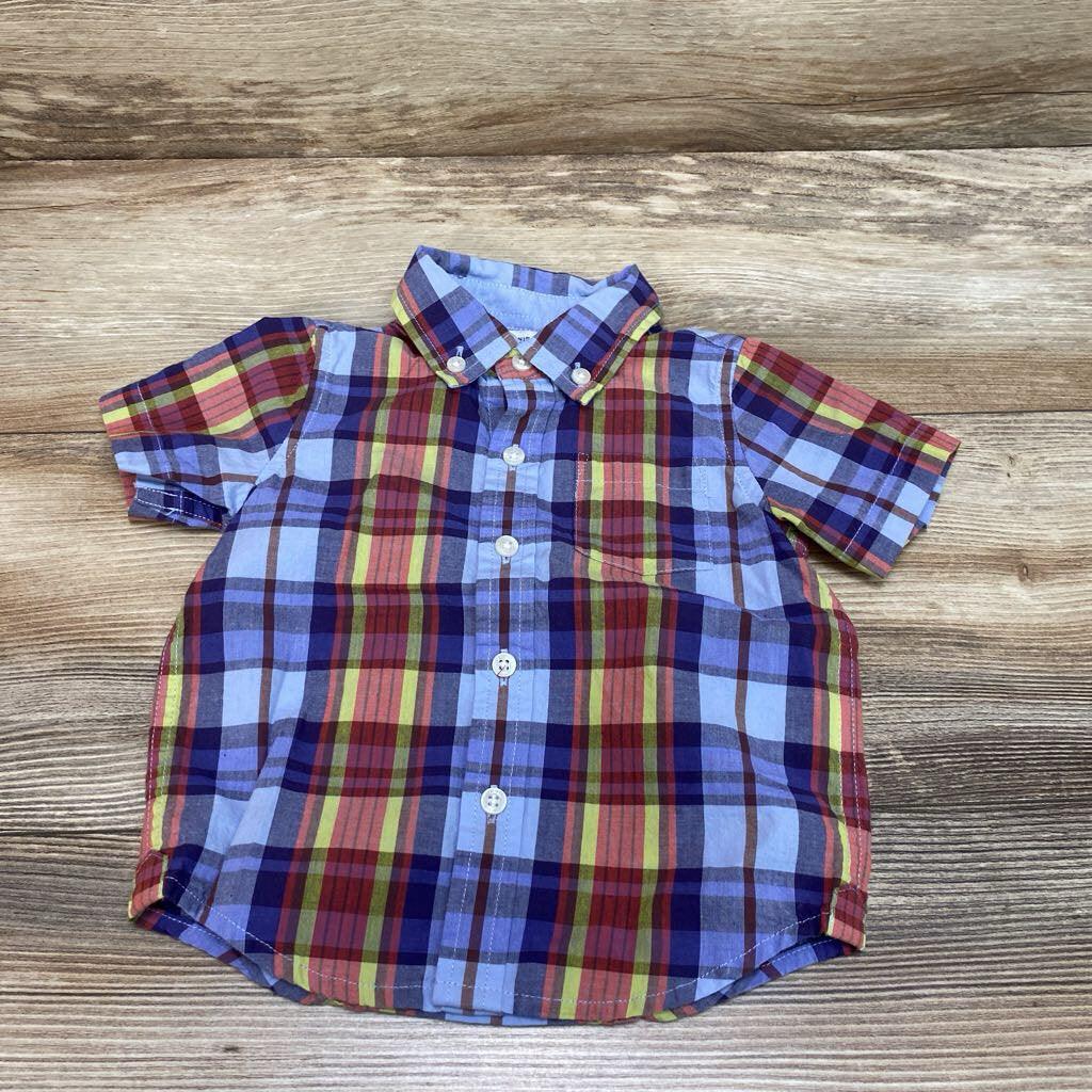 Janie & Jack Plaid Button-Up Shirt sz 12-18m - Me 'n Mommy To Be