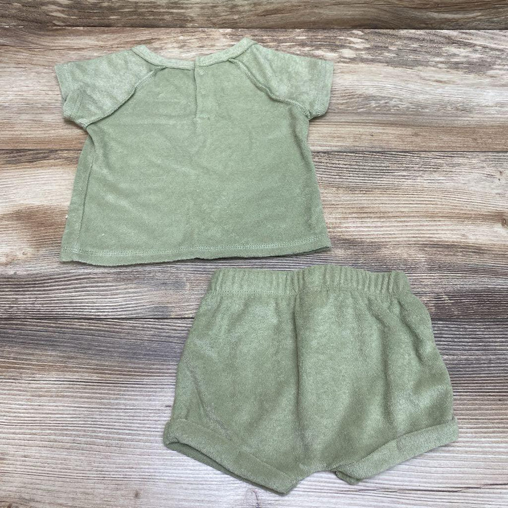 Grayson Collective 2pc Terry Cloth Shirt & Shorts sz 0-3m - Me 'n Mommy To Be