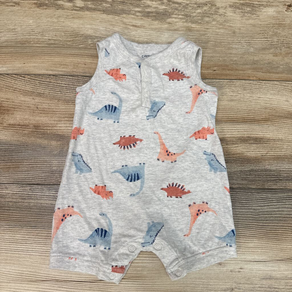 Just One You Tank Dino Shortie Romper sz 9m - Me 'n Mommy To Be
