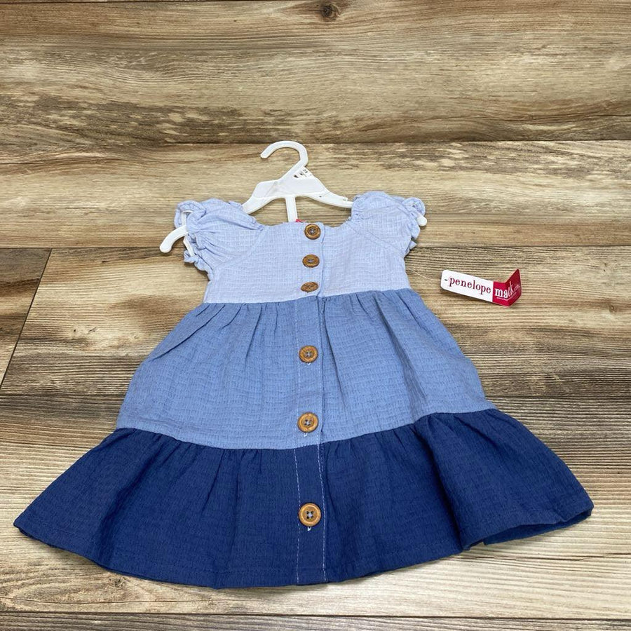 NEW Penelope Mack 2pc Button Front Dress & Bloomers sz 12m - Me 'n Mommy To Be