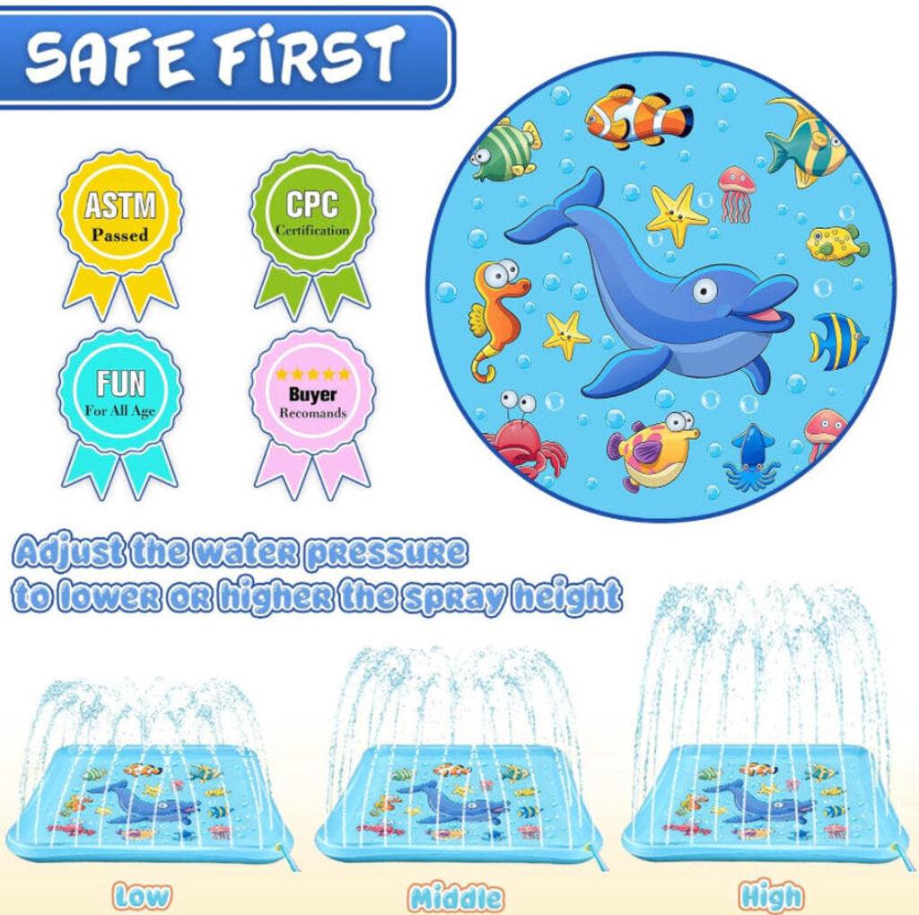 NEW Growsland Splash Pad Play Mat 67" - Me 'n Mommy To Be