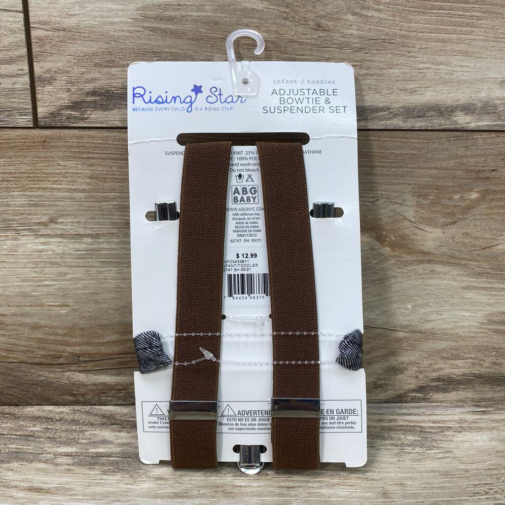 NEW Rising Star Adjustable Suspenders & Bowtie Set - Me 'n Mommy To Be