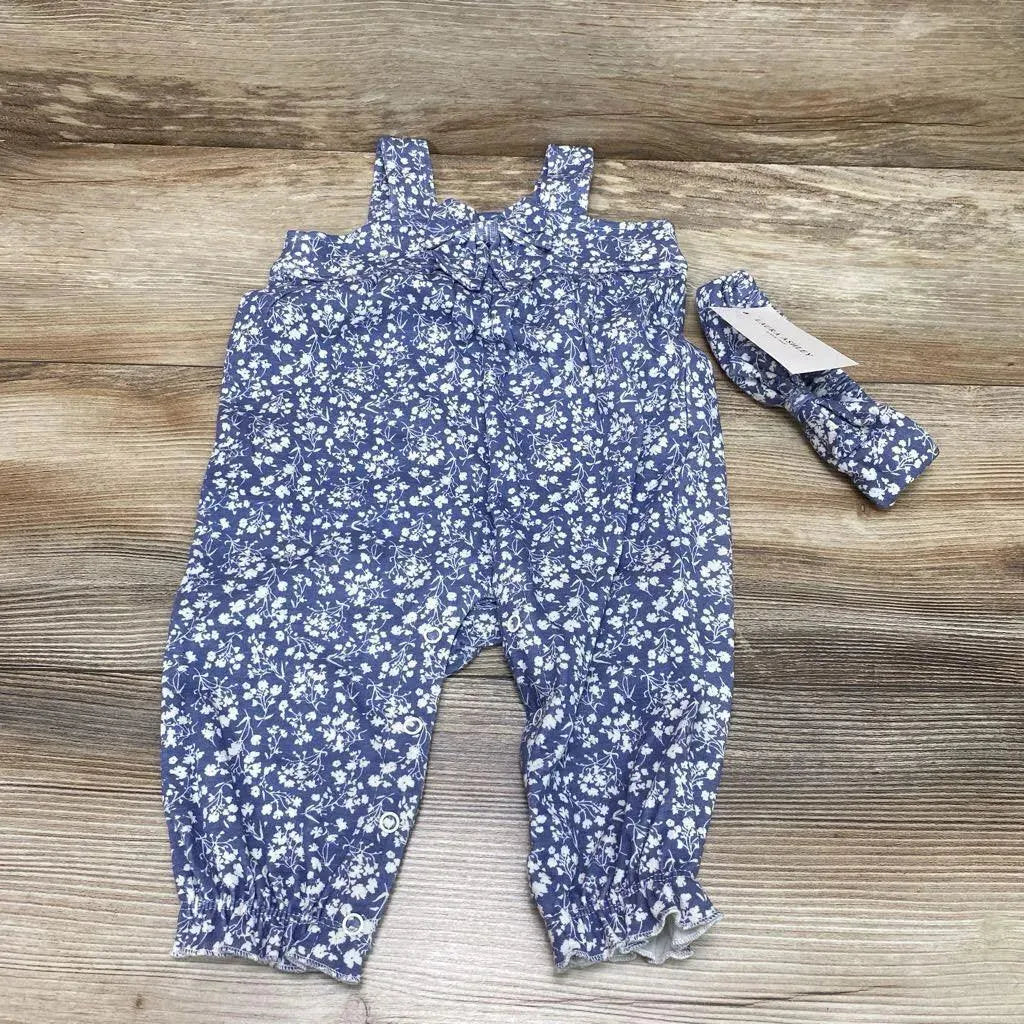 NEW Laura Ashley Floral Romper & Headband sz 3-6m - Me 'n Mommy To Be