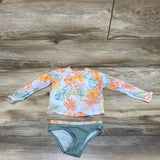 Wonder Nation 2pc Floral Rashguard Swimsuit sz 18m - Me 'n Mommy To Be