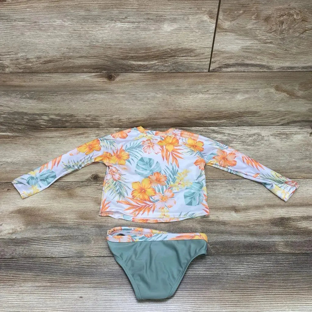 Wonder Nation 2pc Floral Rashguard Swimsuit sz 18m - Me 'n Mommy To Be