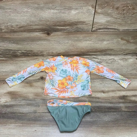 Wonder Nation 2pc Floral Rashguard Swimsuit sz 18m - Me 'n Mommy To Be