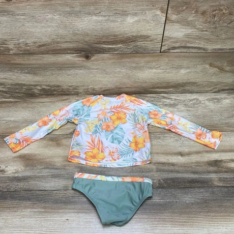 Wonder Nation 2pc Floral Rashguard Swimsuit sz 18m - Me 'n Mommy To Be