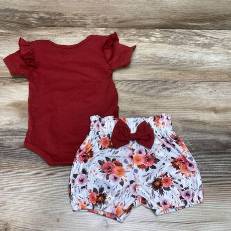 2pc Auntie Is My Bestie Bodysuit & Shorts sz 3-6 - Me 'n Mommy To Be