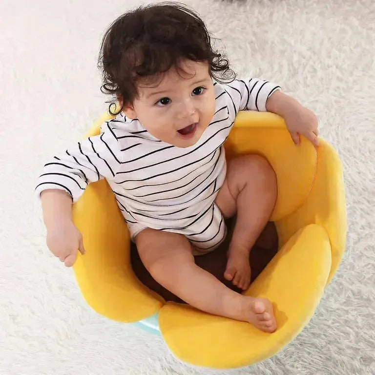 KAKIBLIN Infant Bath Support Lounger Sink Bath Cushion Yellow