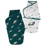 NEW Philadelphia Eagles 2Pk Wrap Swaddle Set 6-9m