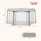 Dream On Me Onyx 6 Panel Playpen in Grey