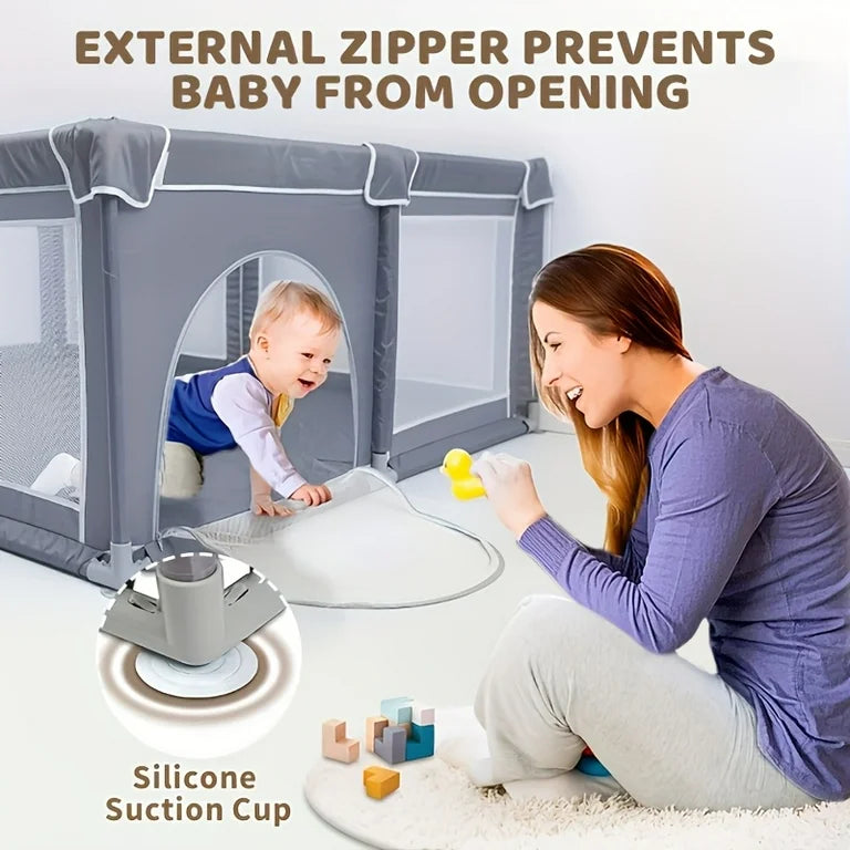 NEW Flying Fish Inc. Playpen, Grey