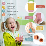 NEW Art Creativity Silicone Bath Toys 9pk