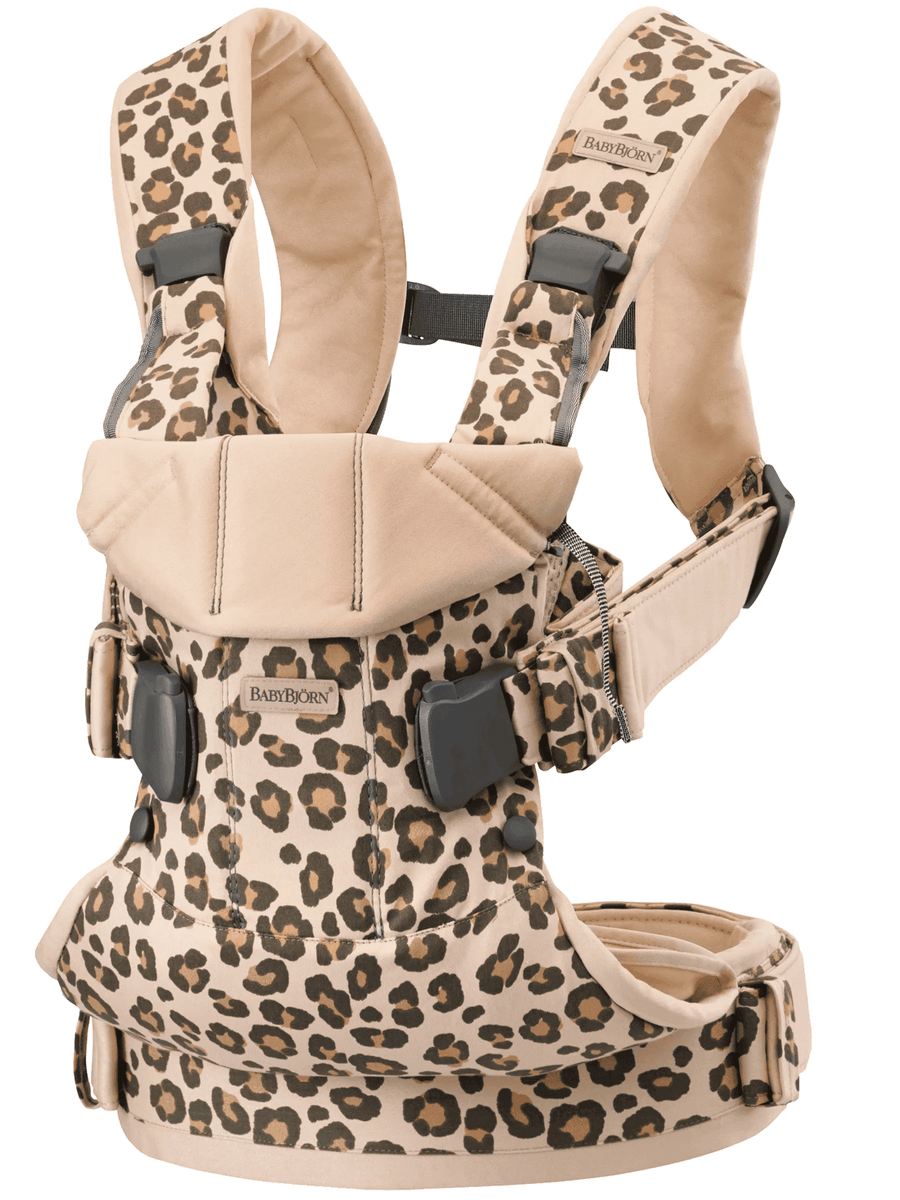BabyBjorn Baby Carrier One, Leopard Print 8-33lbs