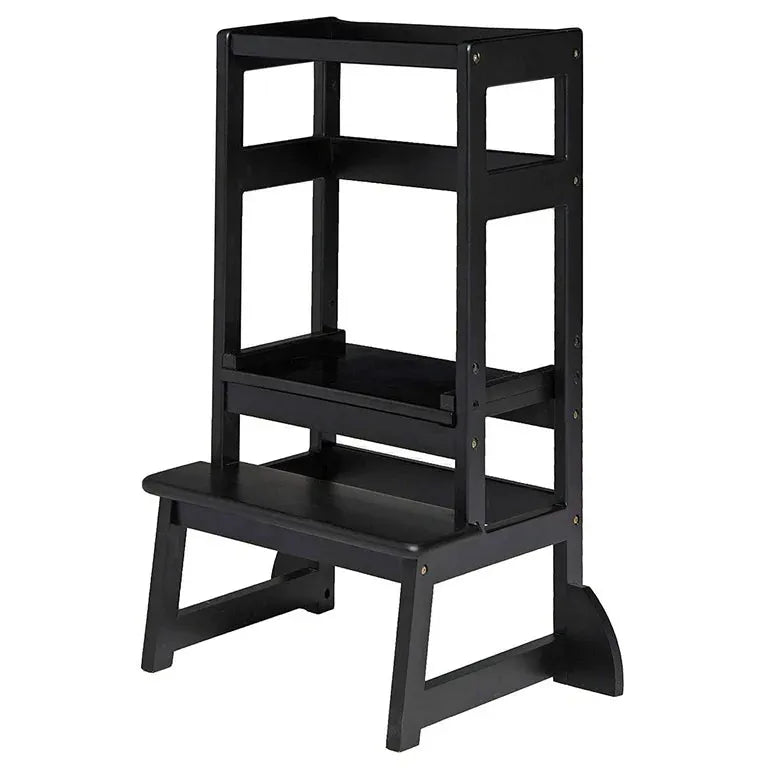 NEW SDADI Mother's Helper Adjustable Height Kitchen Step Stool in Black