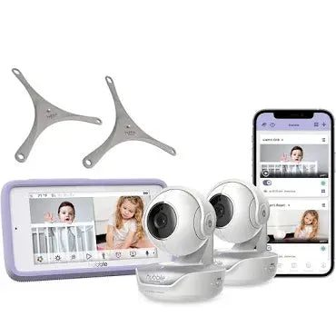 Hubble Nursery Pal Touch Twin 5" Smart Baby Monitor with 2 Cameras