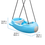 NEW Step2 Rocket Swing for Two - Blue
