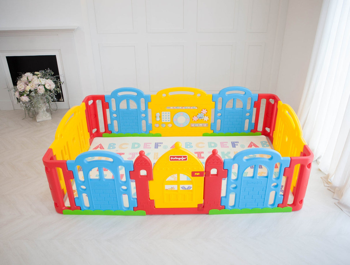 DWINGULER Castle Playpen - Rainbow