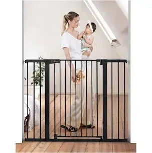 COMOMY 36" Extra Tall Baby Gate, 29.5" to 48.8" Black