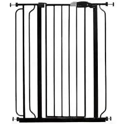 InnoTruth 36" Tall Baby Gate, 29-39.6” Auto Close in Black