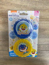 NEW Baby Shark Glowing Light Up Bath Spinners 2Pk