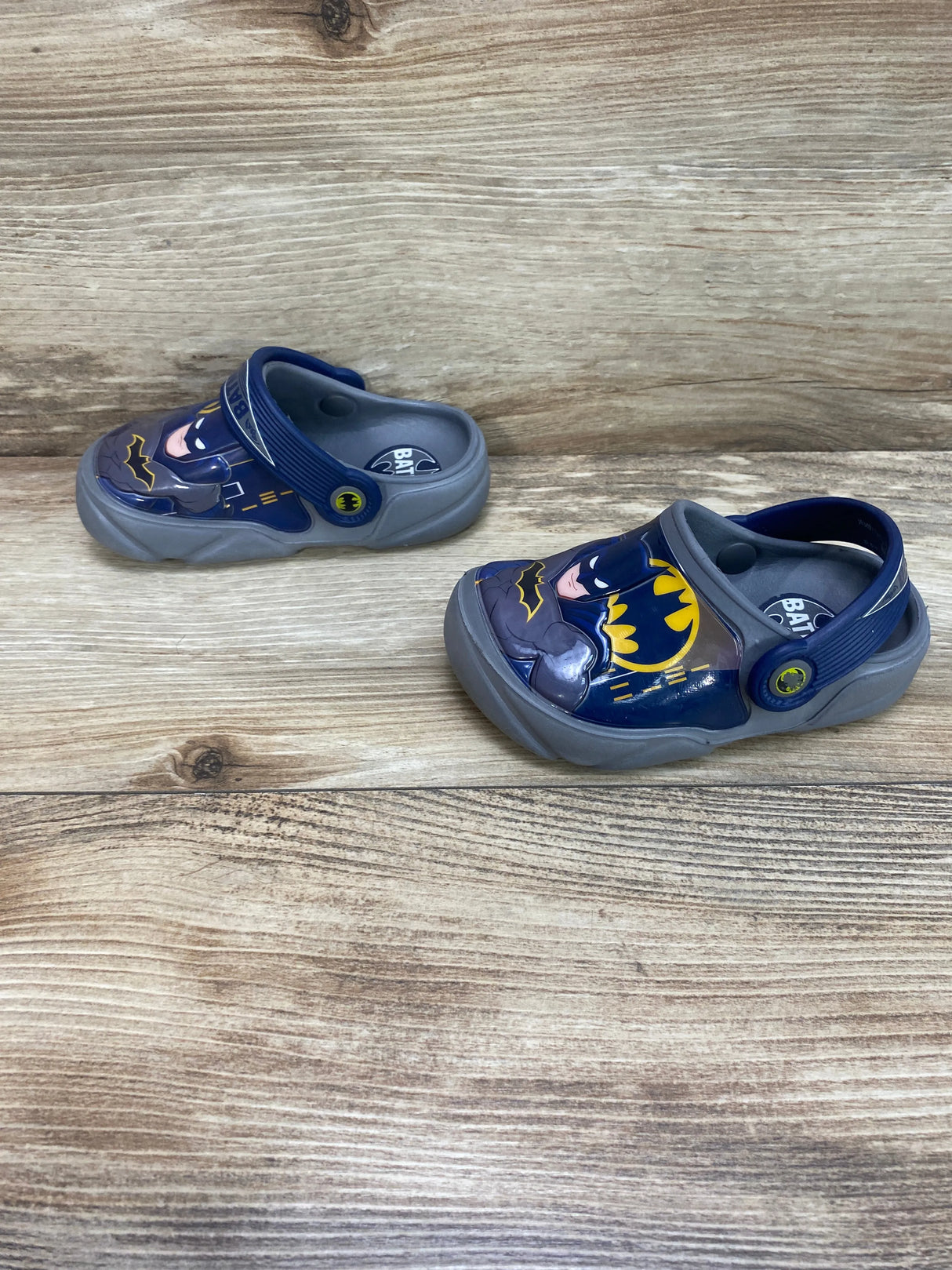 Batman Toddler Boys Clogs Grey Sz 5c/6c