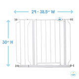 Regalo Easy Step Metal Walk-Through Gate White