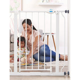 Regalo Easy Step Metal Walk-Through Gate White
