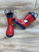 Marvel Spiderman Toddler Rain Boots Red Sz 5c/6c