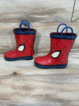 Marvel Spiderman Toddler Rain Boots Red Sz 5c/6c