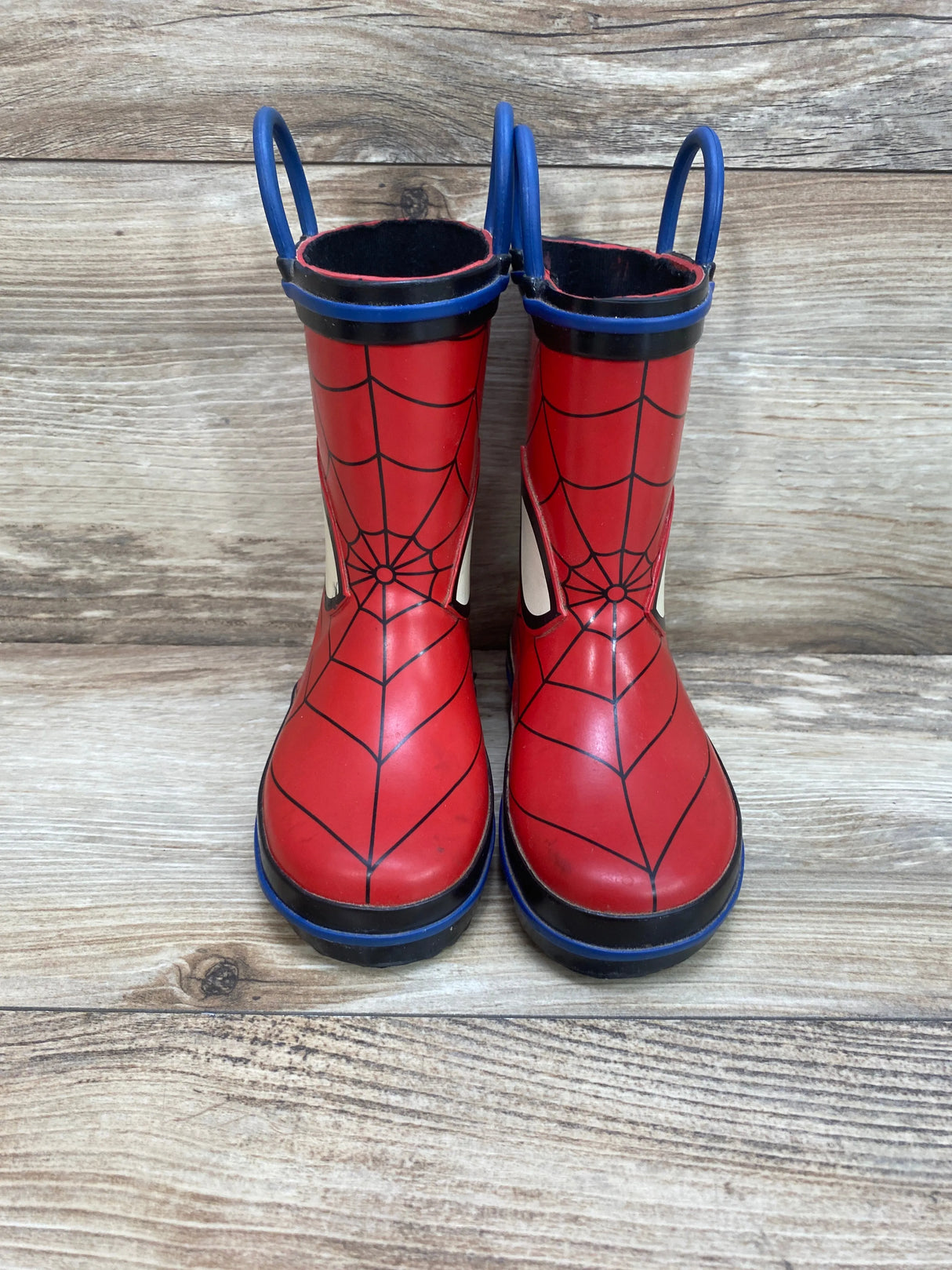 Marvel Spiderman Toddler Rain Boots Red Sz 5c/6c