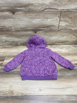 NEW Okie Dokie Purple Heart Fleece Full Zip Hoodie sz 24m