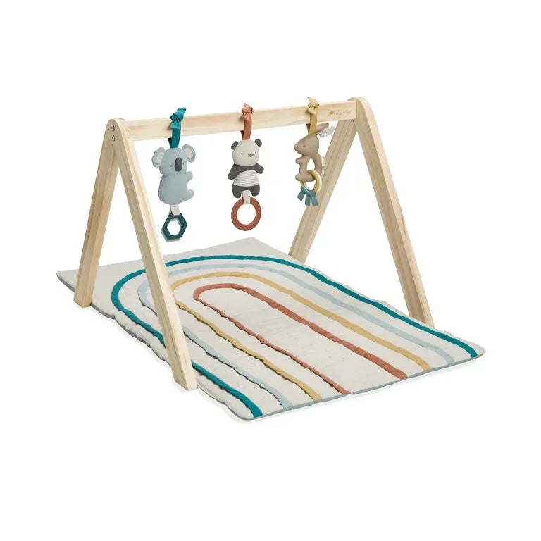 Itzy Ritzy Baby Activity Gym with Quilted Rainbow Play Mat