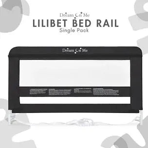 NEW Dream On Me Lilibet Mesh Safety Bed Rail, Charcoal