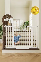 NEW Cumbor 29.7-46" Baby Safety Gate, Silver