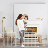 Regalo 144" Super Wide Adjustable Baby Gate and Play Yard in White
