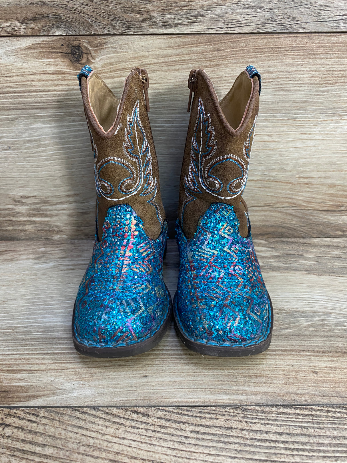 Roper Glitter Southwestern Western Boots sz 5c