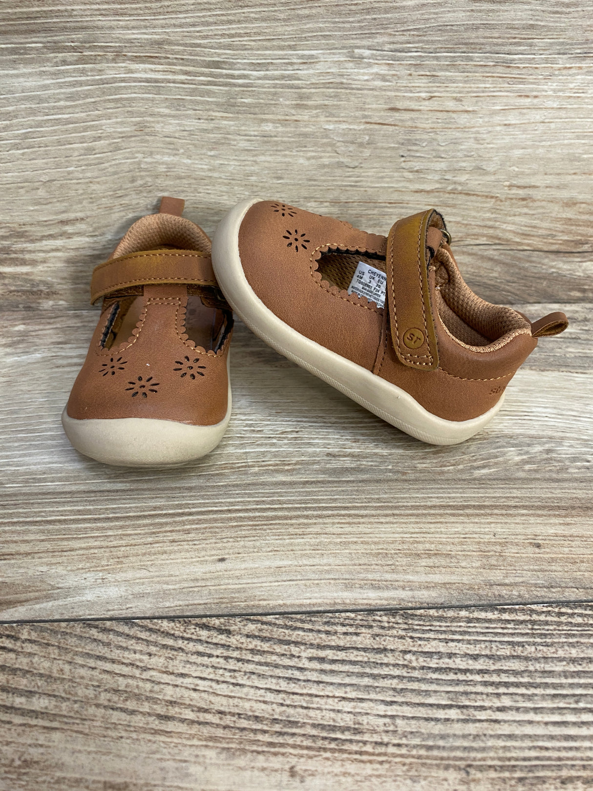 Stride Rite 360 Cheyenne Mary Jane Flat Cognac sz 4c