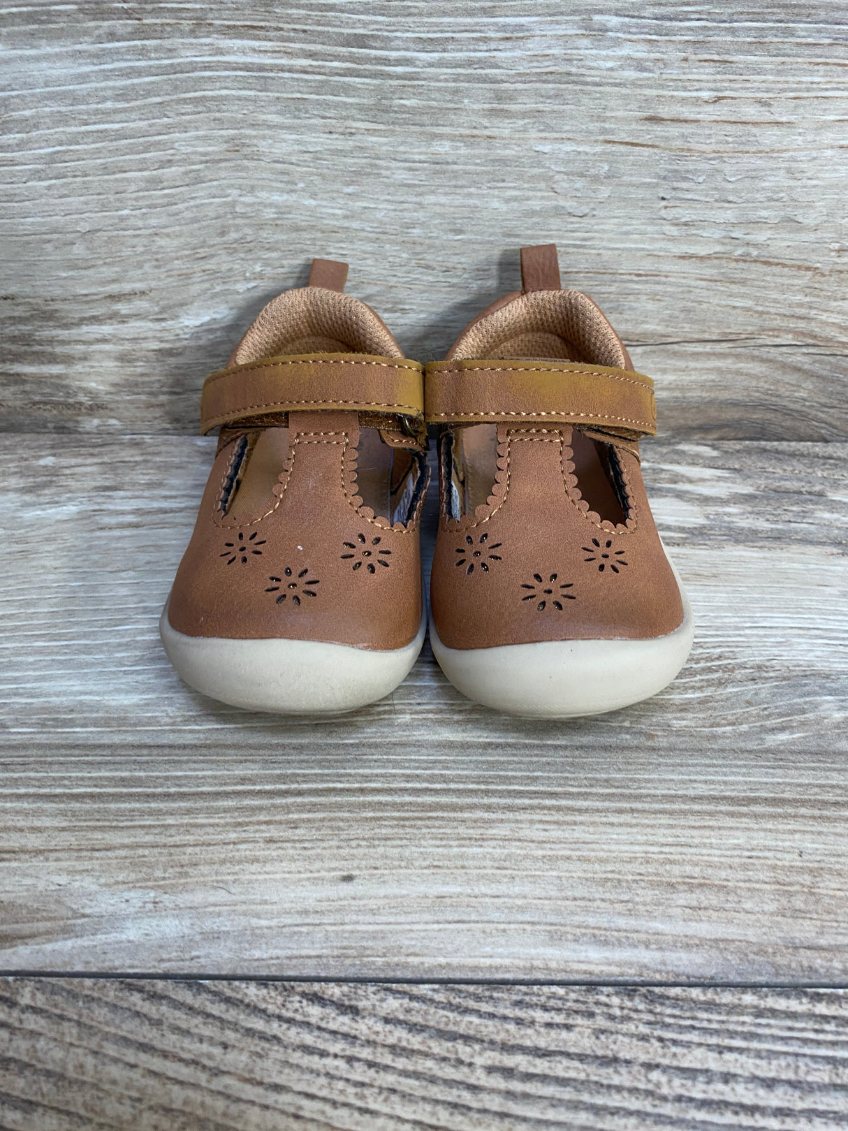 Stride Rite 360 Cheyenne Mary Jane Flat Cognac sz 4c