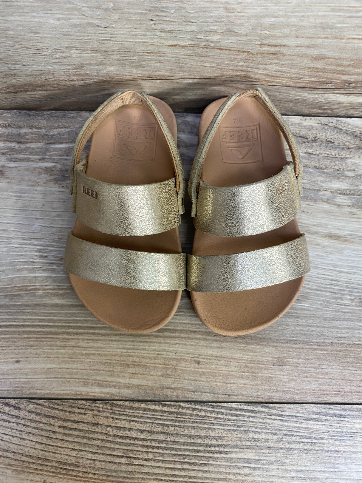 Reef Vista Sandals Gold sz 3/4c