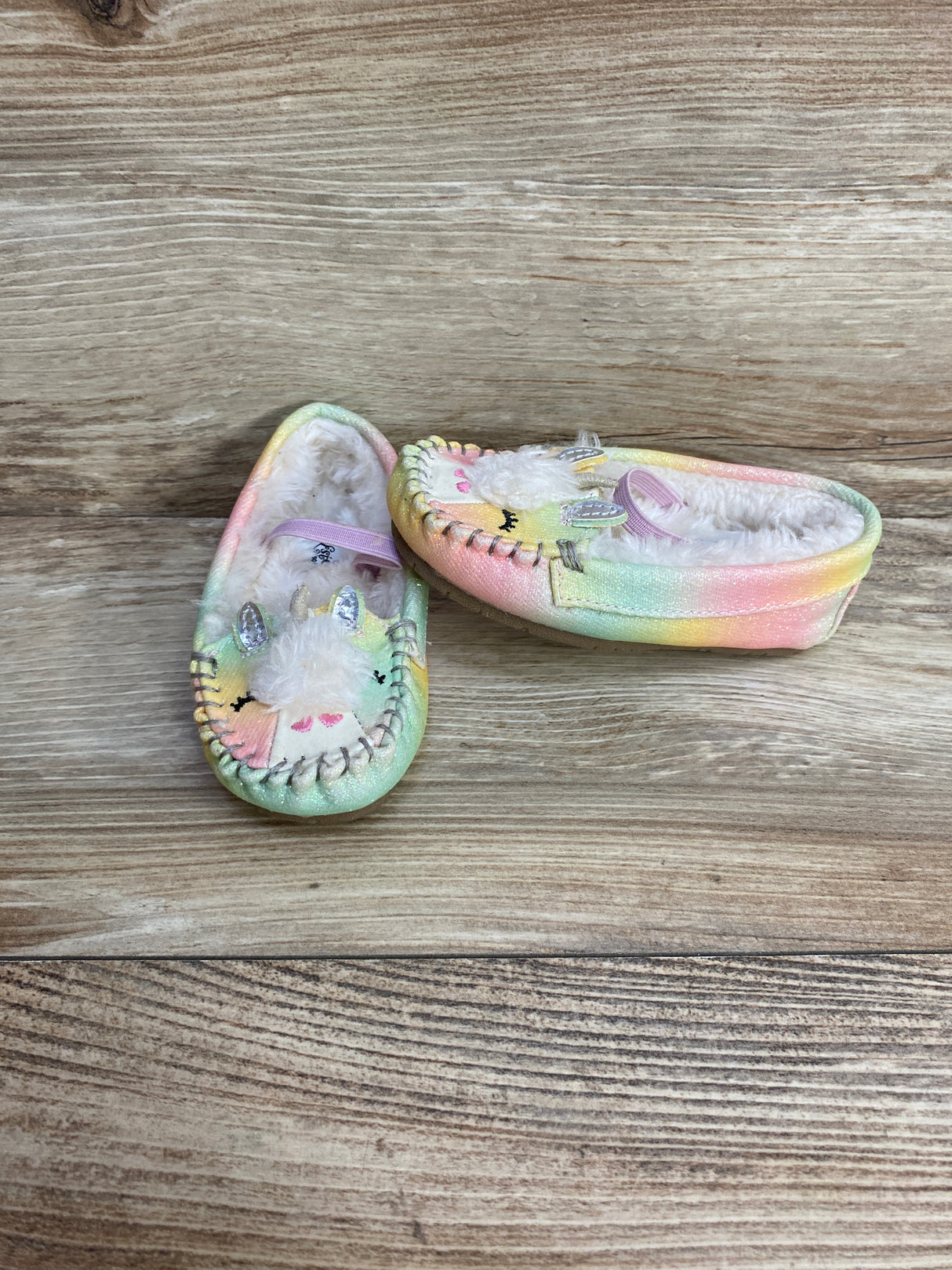 Self Esteem Pastel Unicorn Slippers sz 6c