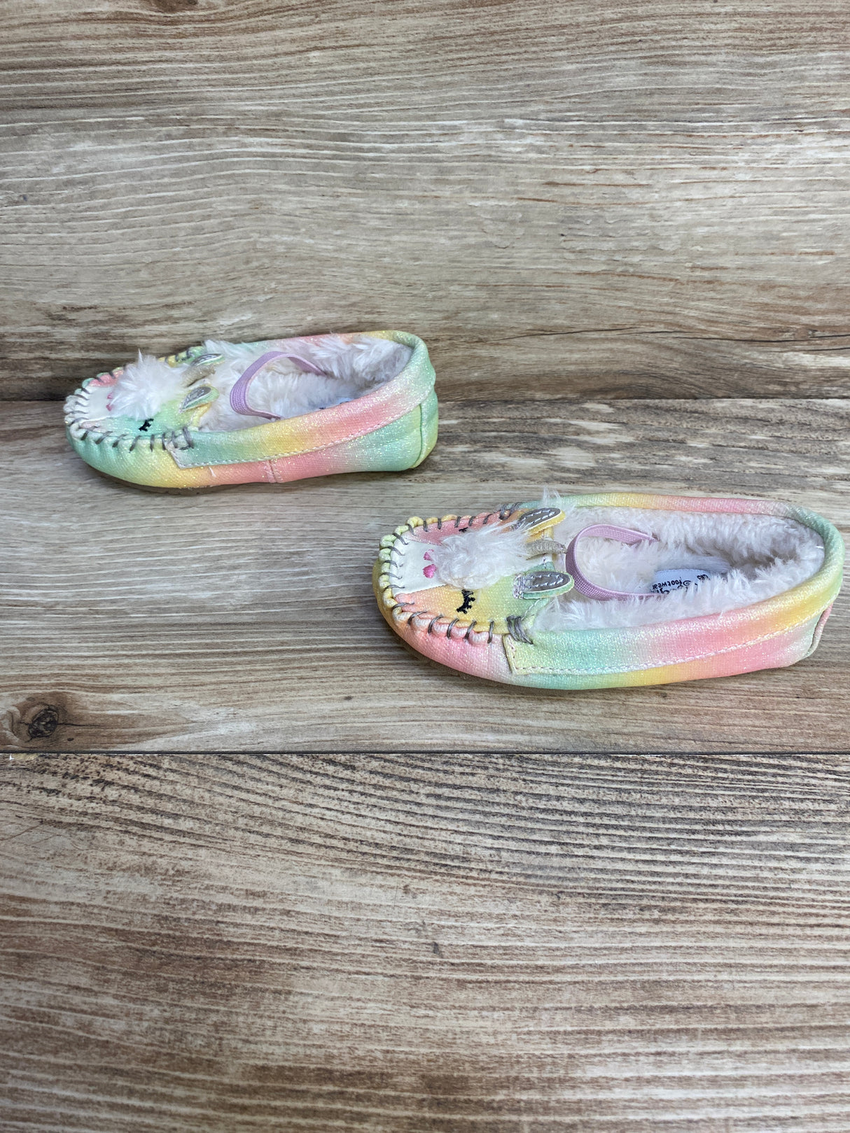 Self Esteem Pastel Unicorn Slippers sz 6c