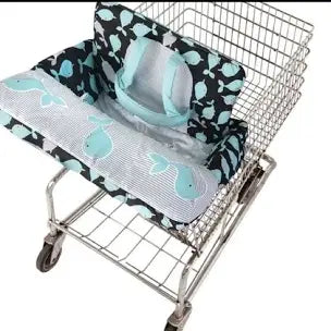 Go by Goldbug Shopping Cart And High Chair Cover Whales