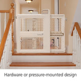 NEW Safety 1st Lift, Lock, & Swing Dual-Mode Baby Gate, White 28''-42''