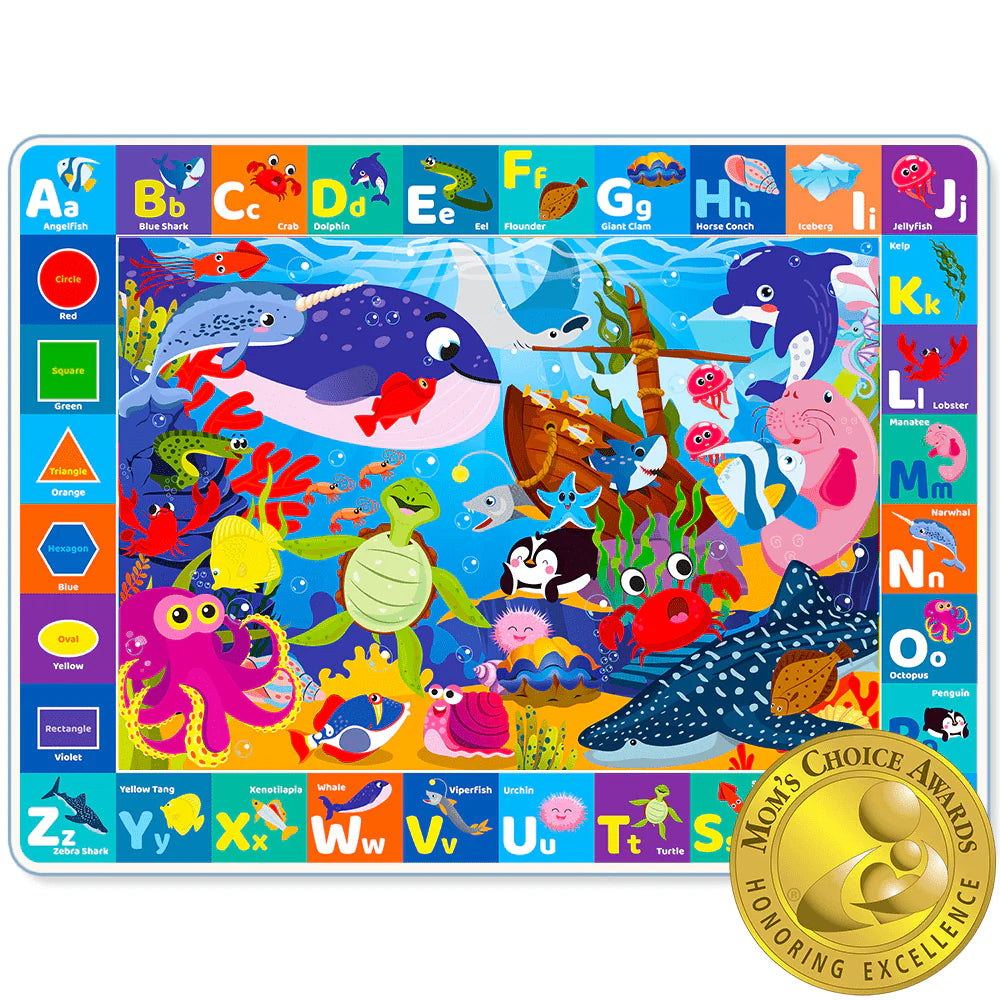 NEW Quokka Large Baby Play Mat - Ocean ABC